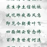 【彼岸花开】真嵩禅师：寒露持名念至微，求生净土信依依！
