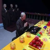 【灵石剪影】愿做娑婆的一轮明月--2018灵石律寺供月仪式