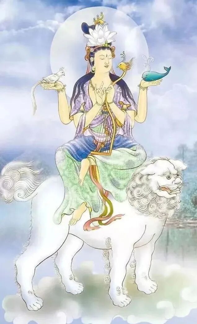【佛菩萨圣诞法语】恭迎文殊菩萨成道吉日  ，持文殊菩萨心咒获福无量!