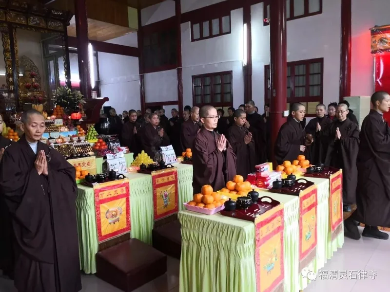 【灵石剪影】 灵石律寺恭迎释迦牟尼佛成道日念佛法会