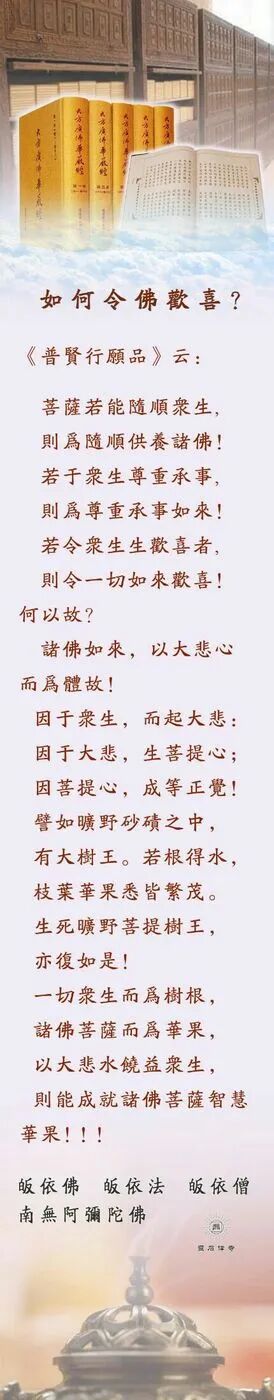 【佛经语录】如何令佛欢喜？