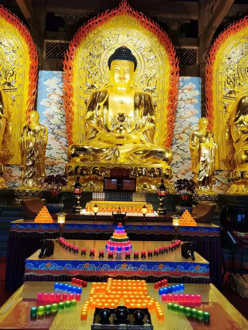 【法会剪影】福清灵石寺昨日启建安座祈福法会之三千佛洪名宝忏