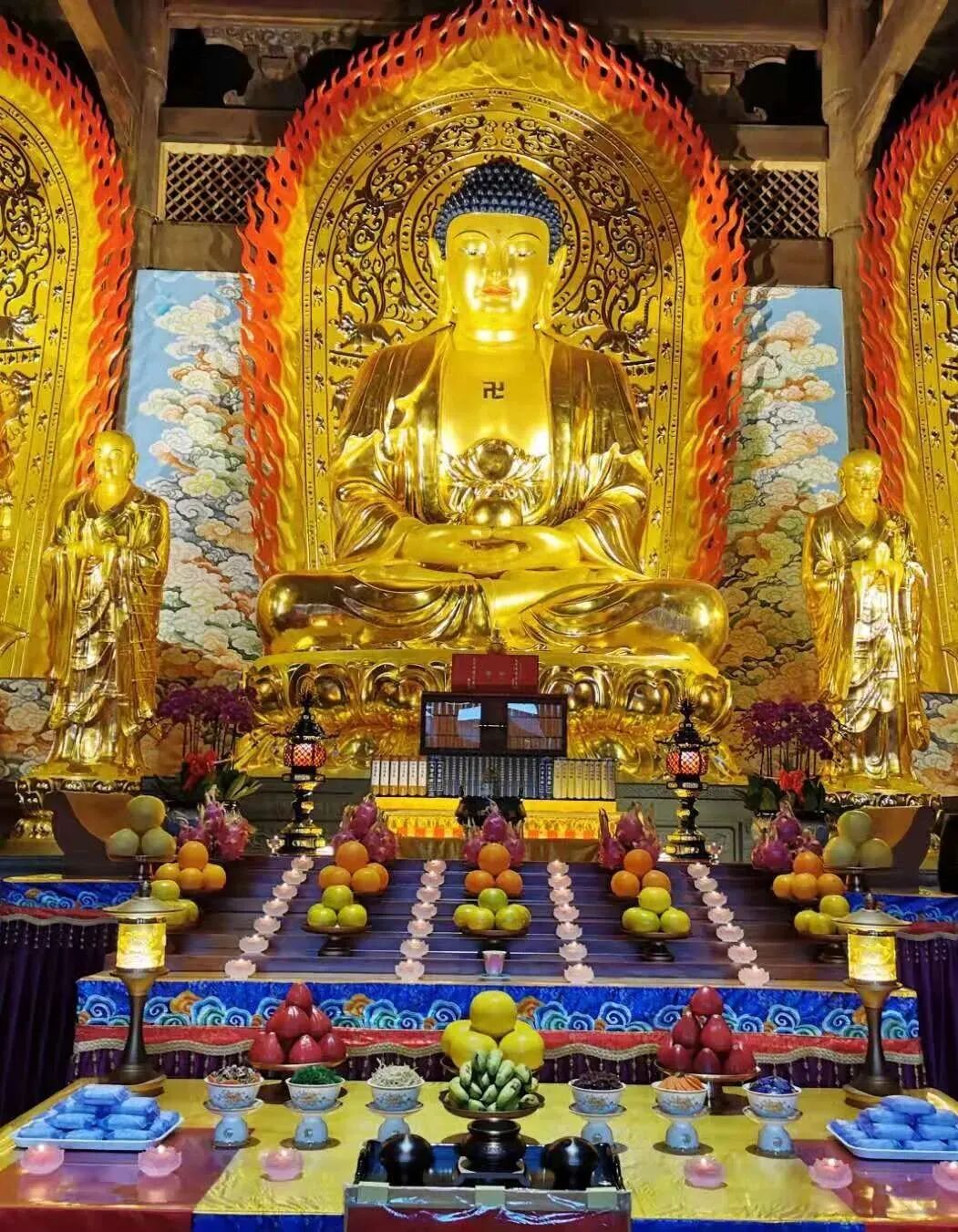 【法会剪影】福清灵石寺昨日启建安座祈福法会之三千佛洪名宝忏