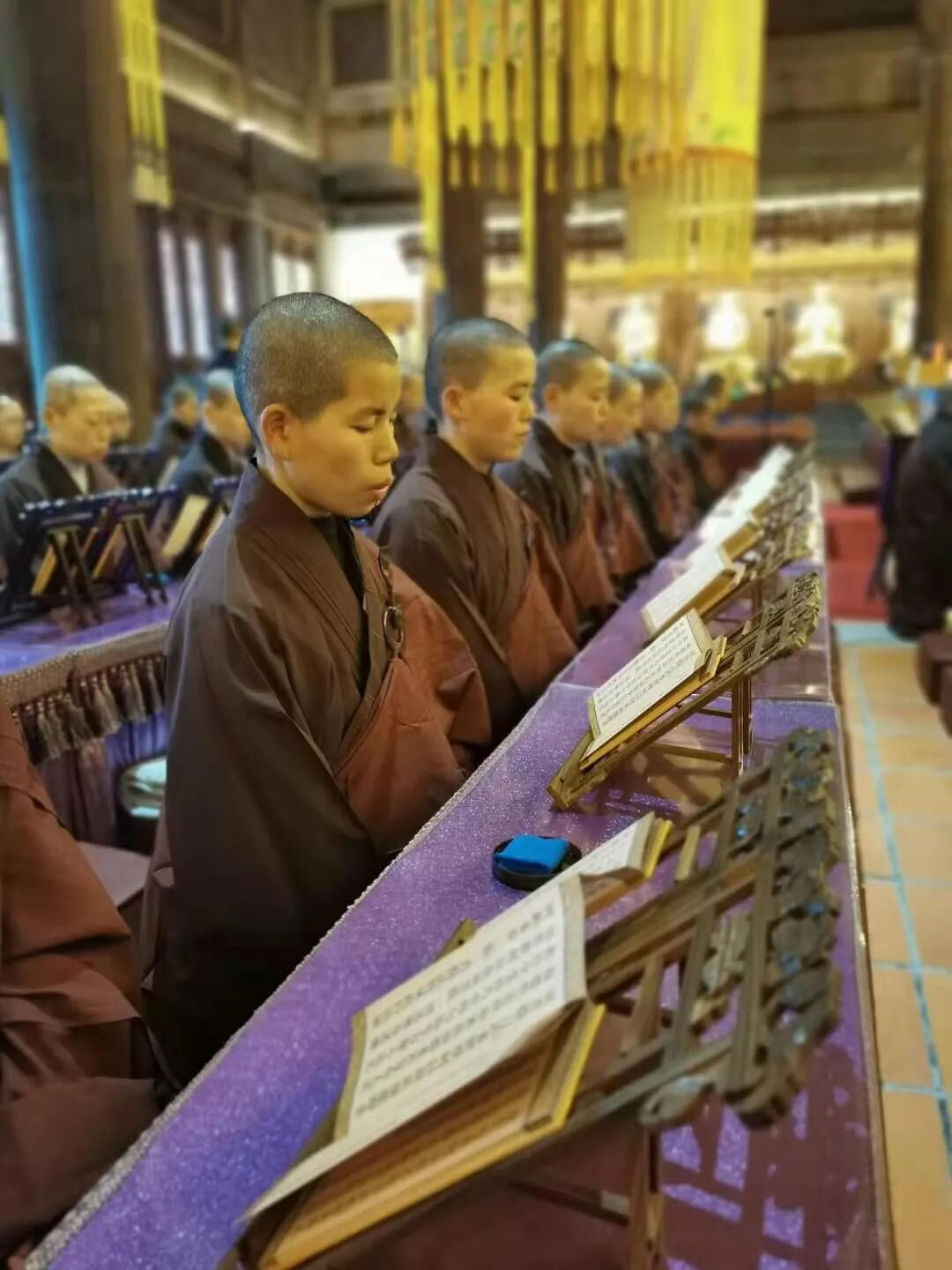 【法会剪影】福清灵石寺昨日启建安座祈福法会之三千佛洪名宝忏