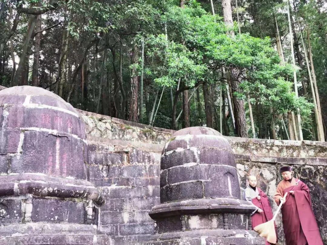 【剪影】庚子冬至灵石律寺全体师僧礼塔祭祖