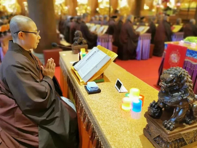 【法讯】福清灵石寺启建安座祈福第三场大蒙山施食法会