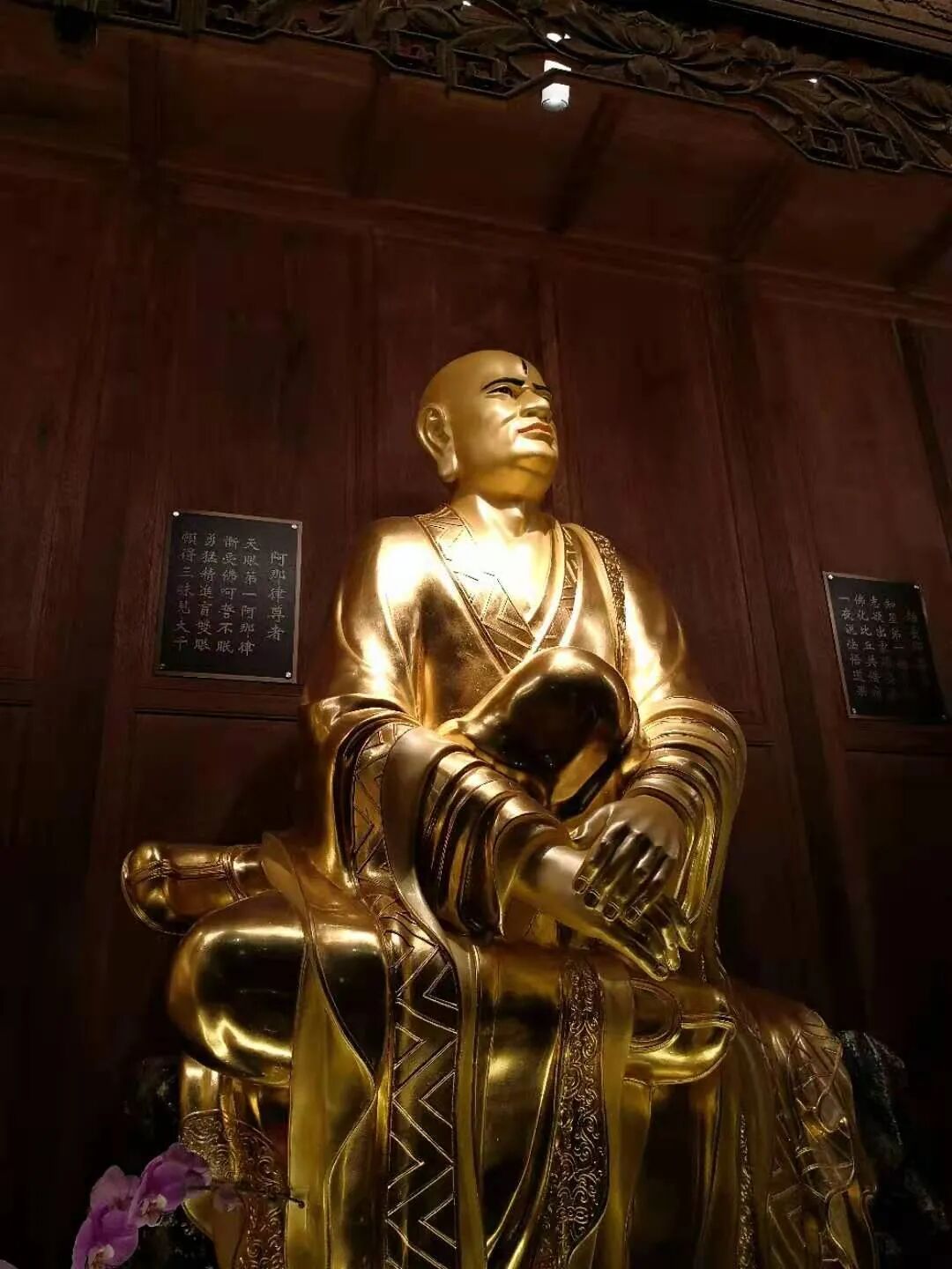 【安座祈福法语】大雄宝殿之十八罗汉（十六）：阿那律尊者
