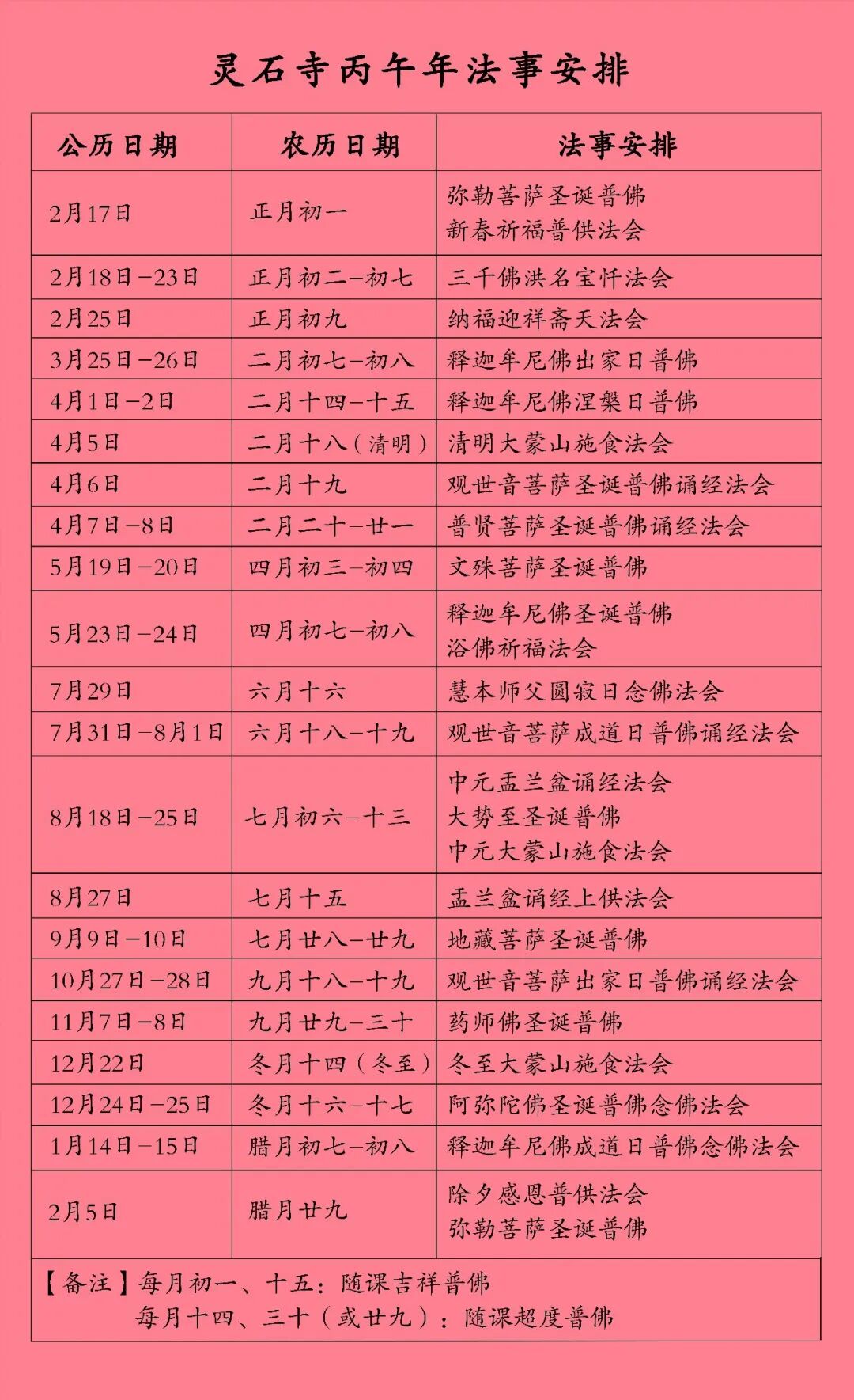 【法讯】恭迎观世音菩萨圣诞，福清灵石寺今日举行诵经念佛法会（暨传授三皈五戒、八关斋戒）