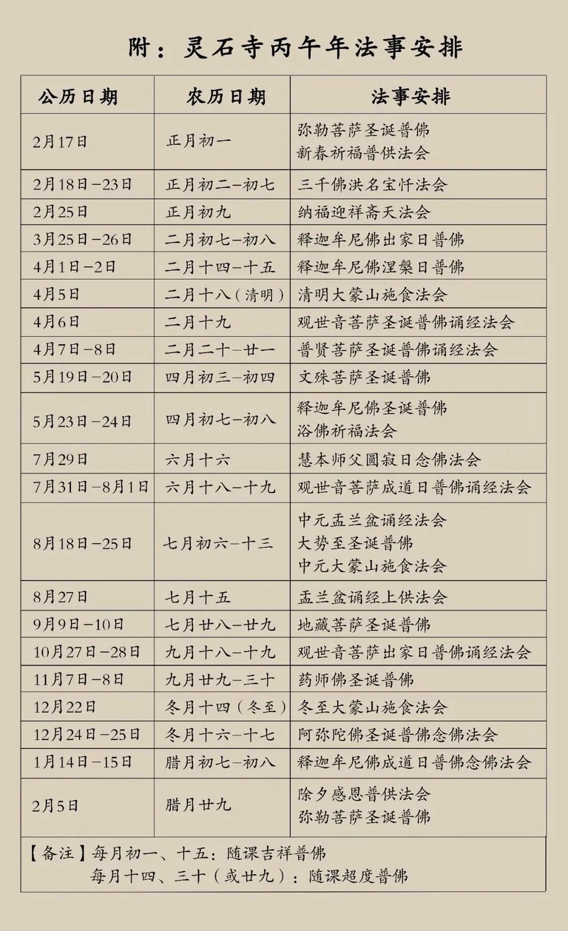 【法讯】福清灵石寺明日启建清明孝亲报恩冥阳两利大蒙山施食法会